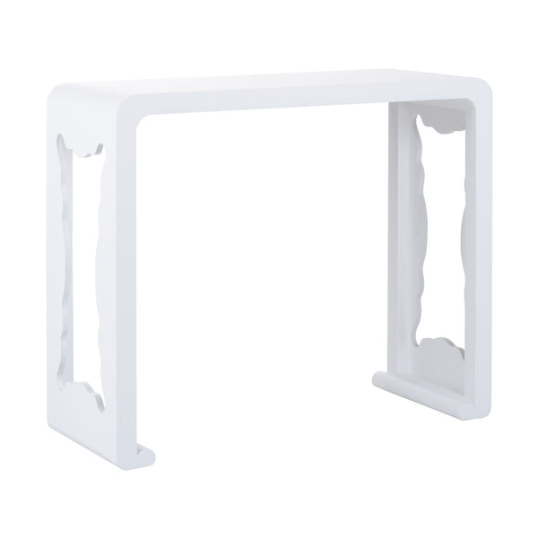 Wildwood Brisas Shaped Console Table in White