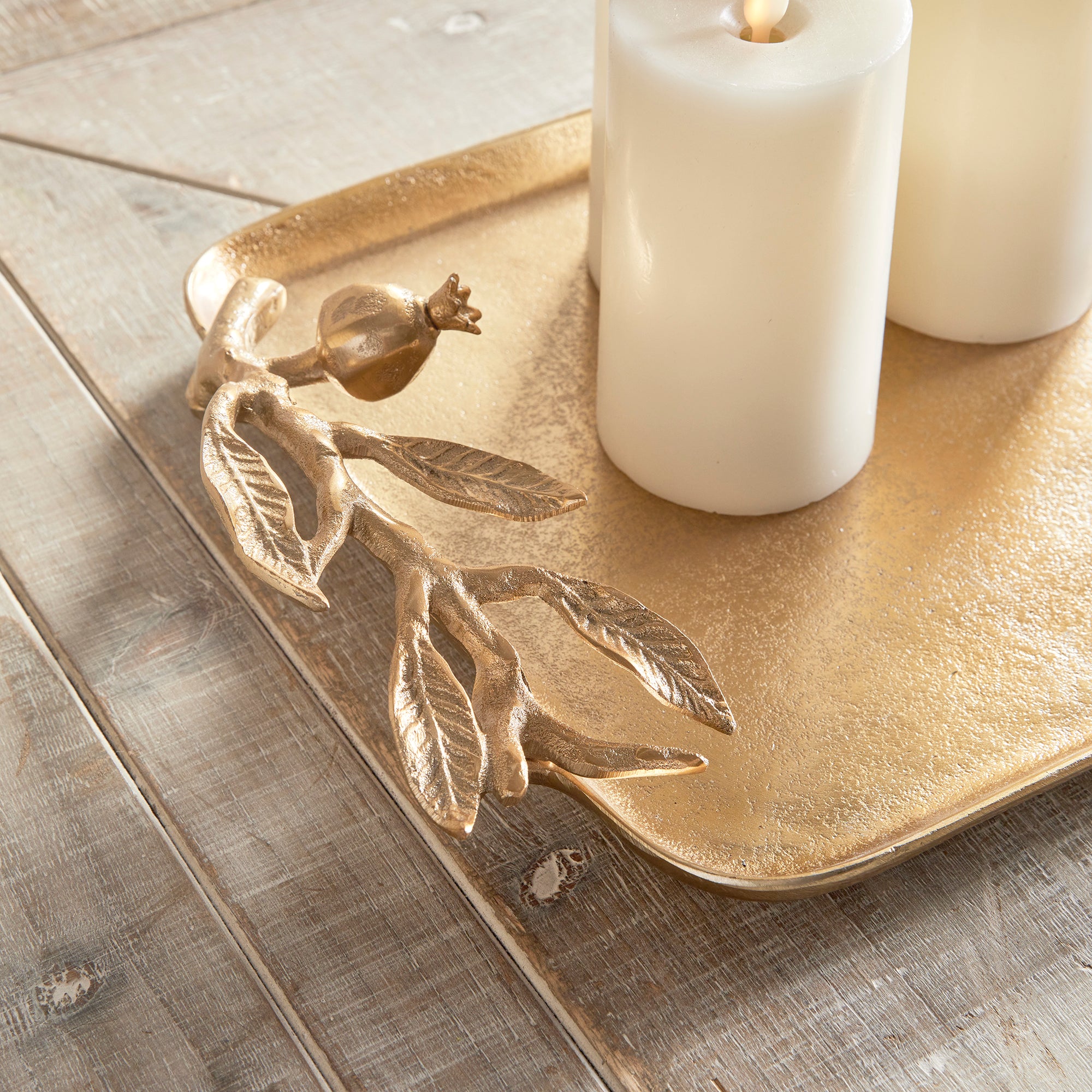 Napa Home And Garden Pomegranate Branch Decorative Trays, Set Of 2