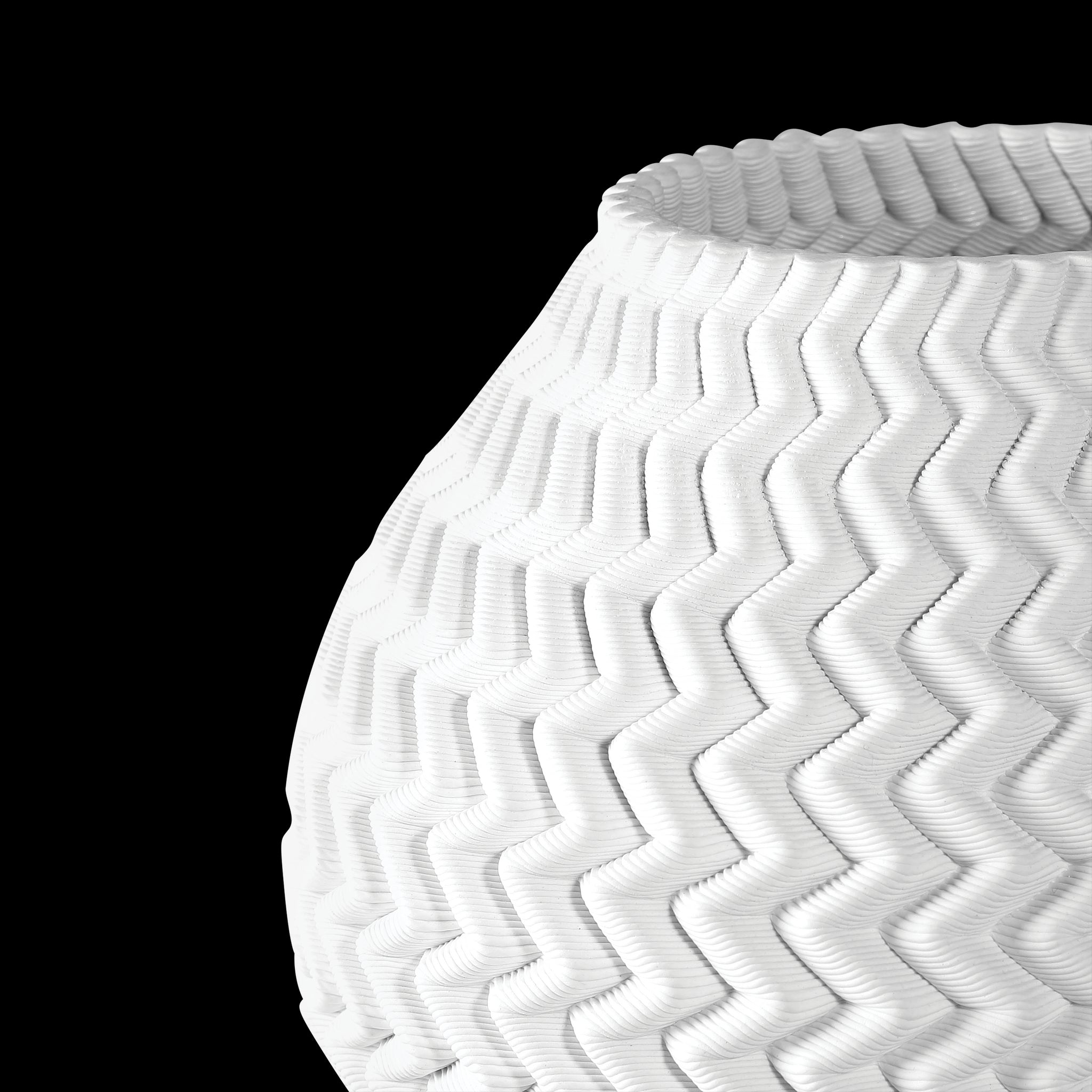 Currey & Company 11" Plisse Medium Vase