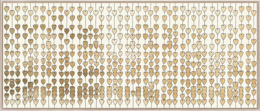 Cartier Heart Strings Gold Leaf Art by Natural Curiosities