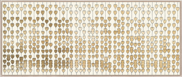 Cartier Heart Strings Gold Leaf Art by Natural Curiosities