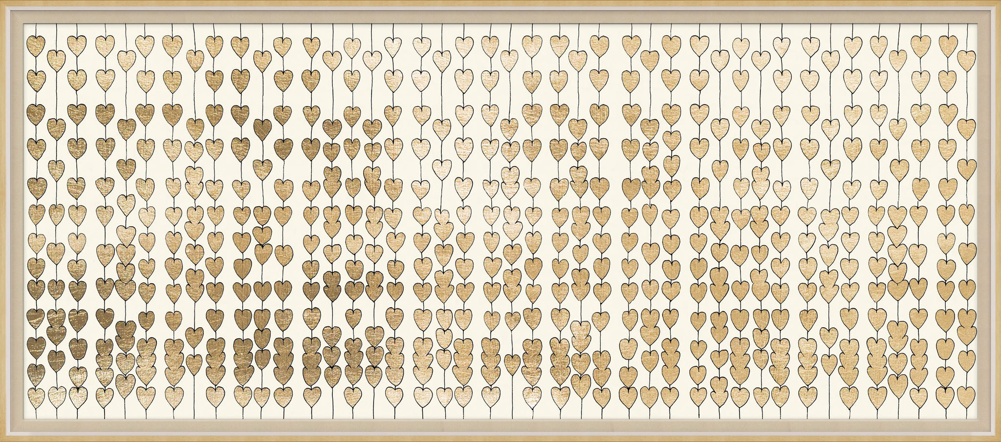 Cartier Heart Strings Gold Leaf Art by Natural Curiosities