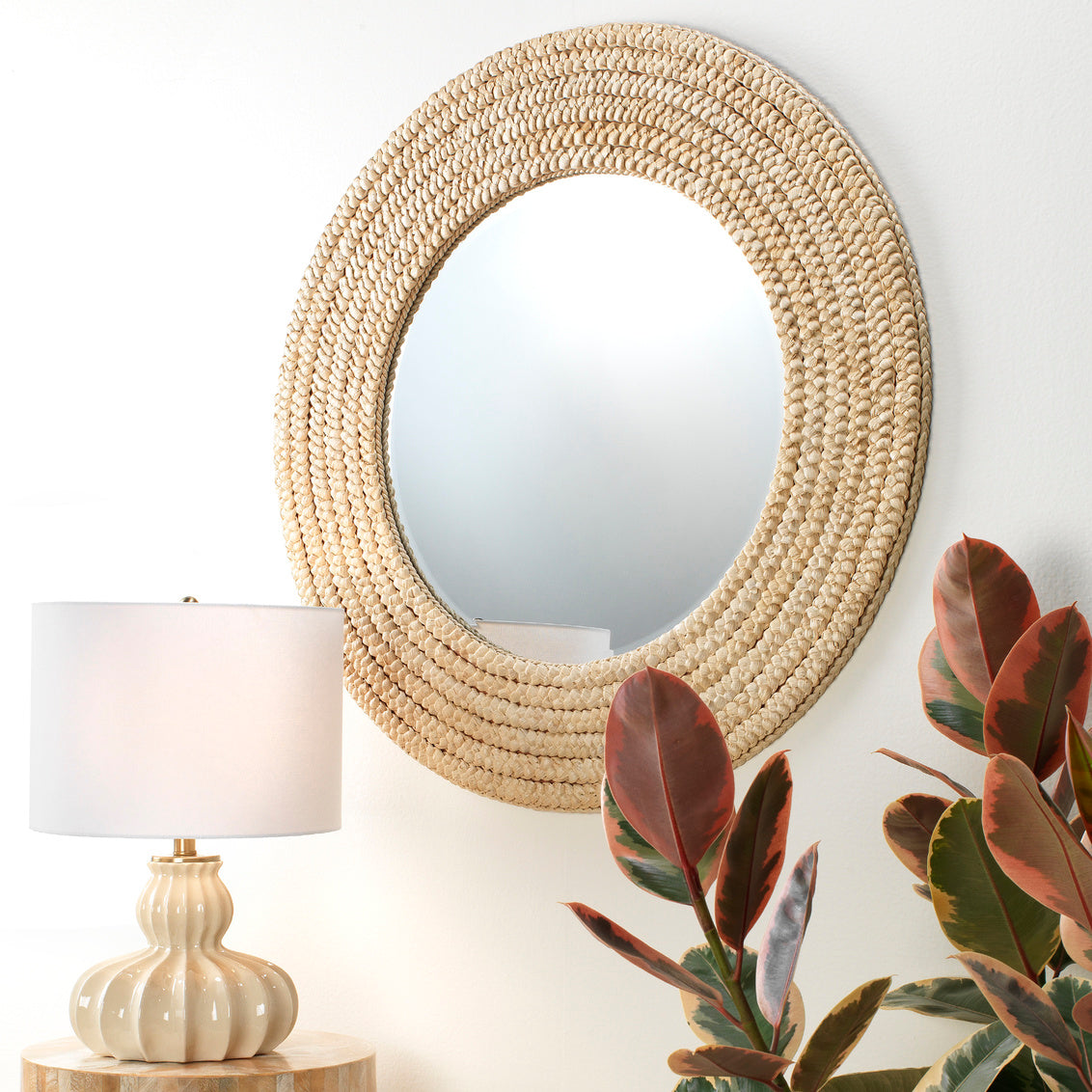 Meadow Mirror In Natural Seagrass Lifestyle by JY