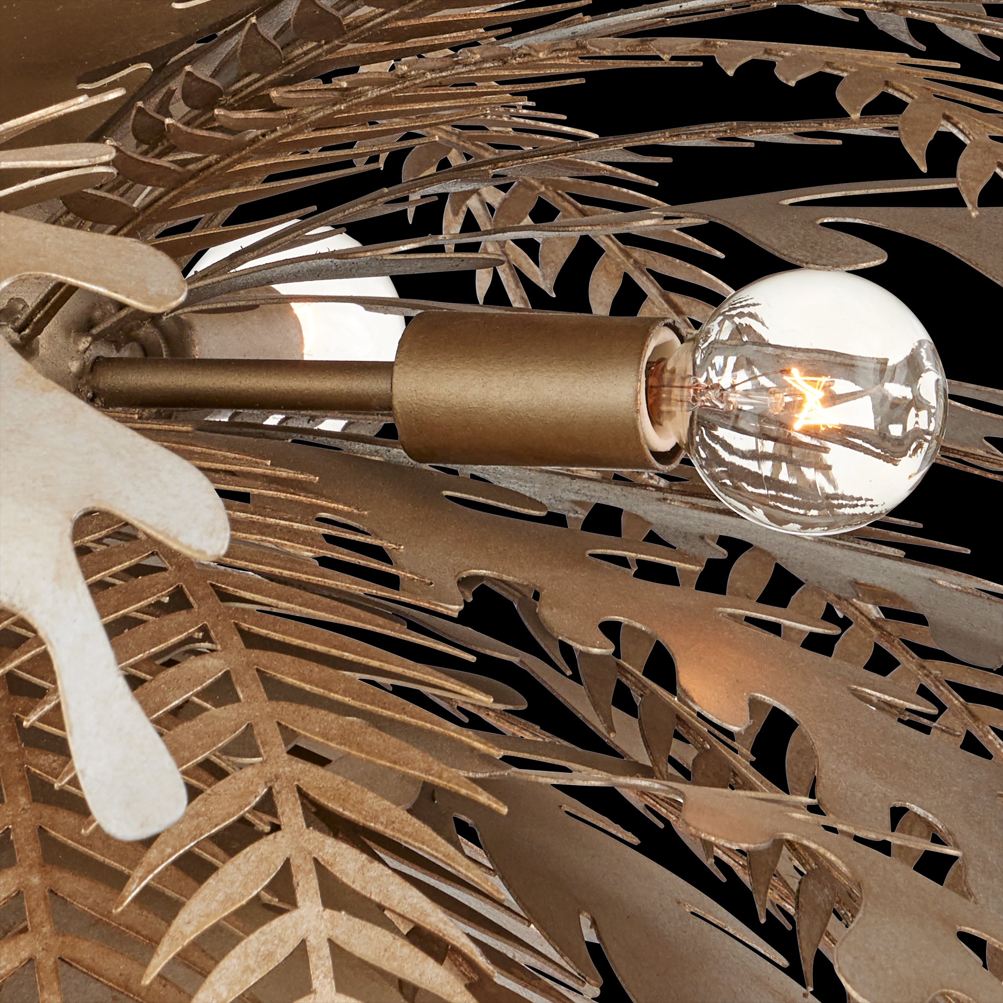 Currey & Company Abyssinia 34" Contemporary Silver 12 Light Chandelier