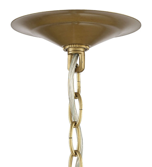 Lumanity Reverie Brass And Crystal 3 Light Circular Contemporary Chandelier