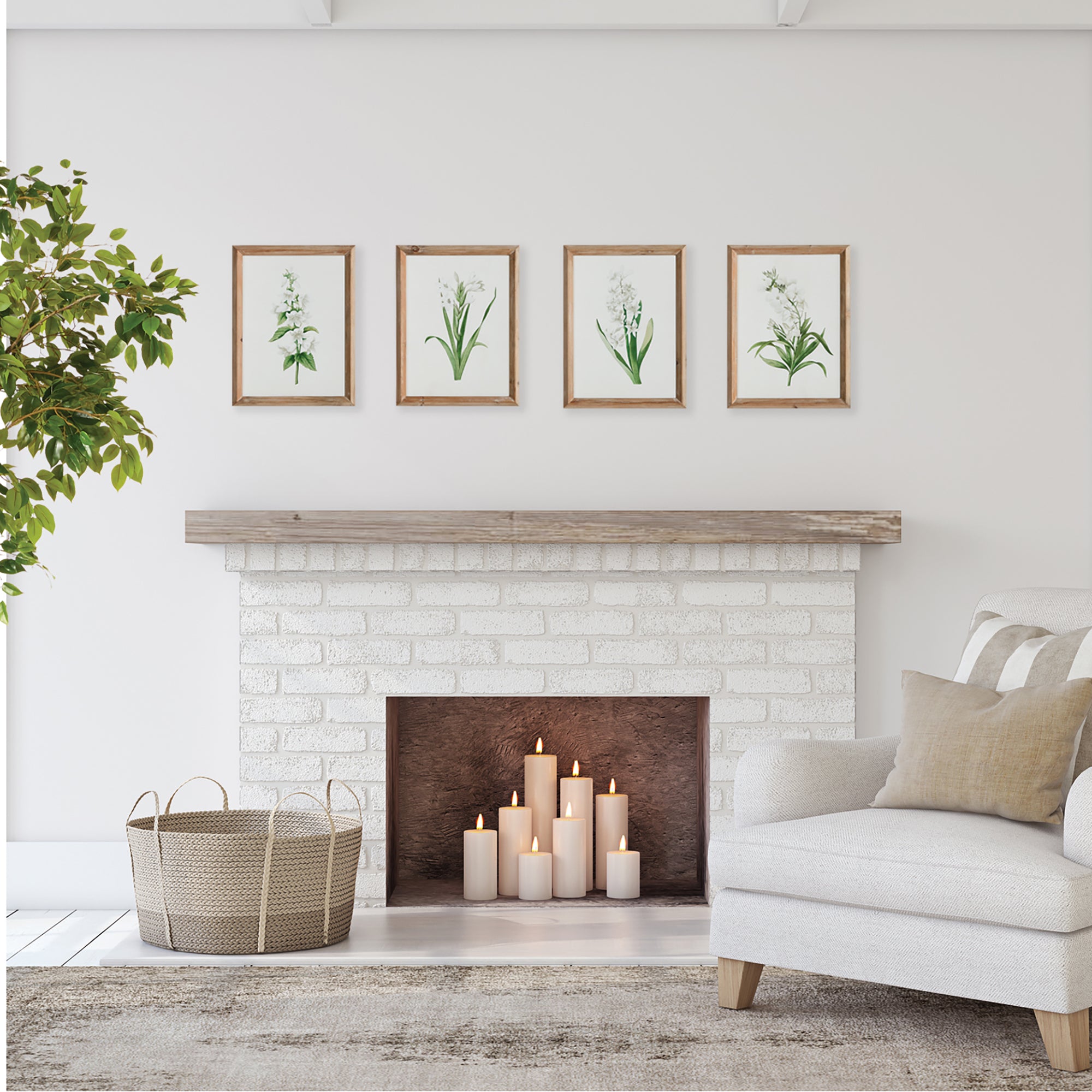 Napa Home And Garden Garden Bloom Prints, Set Of 4