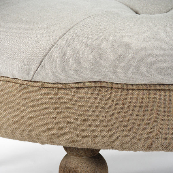Zentique Maison Tufted Round Ottoman