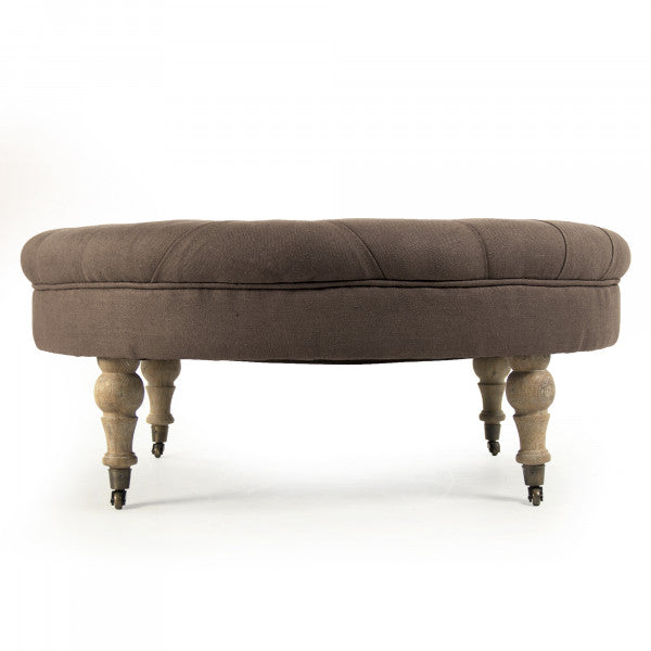 Zentique Maison Tufted Round Ottoman