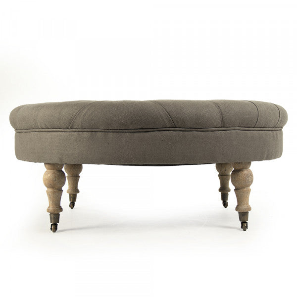 Zentique Maison Tufted Round Ottoman