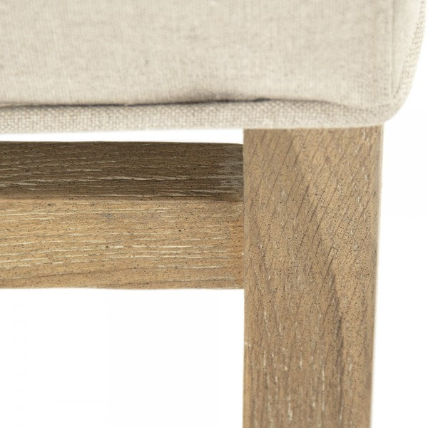 Zentique Fabien Wingback Chair Natural Linen