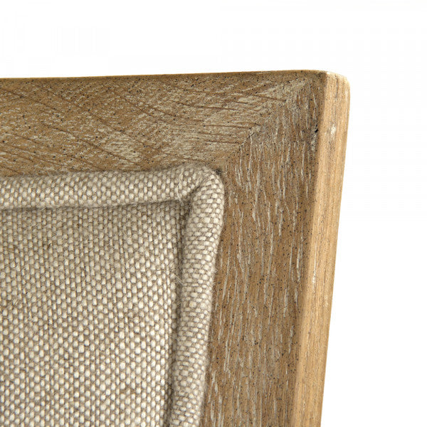 Zentique Carvell Bar Stool Natural Cream Linen