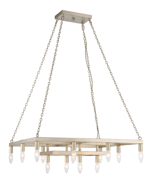 Lumanity Cora 14 Light Modern Linear Chandelier