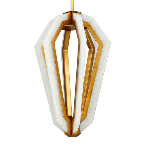 Currey & Company Riviere 13" 6 Light Led Pendant
