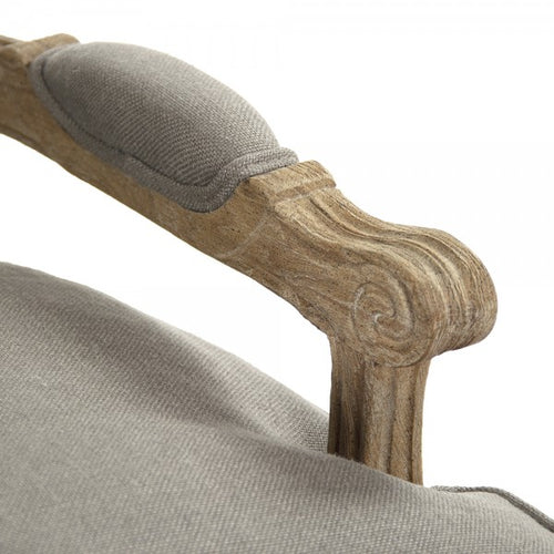 Zentique Bastille Arm Chair Grey Linen