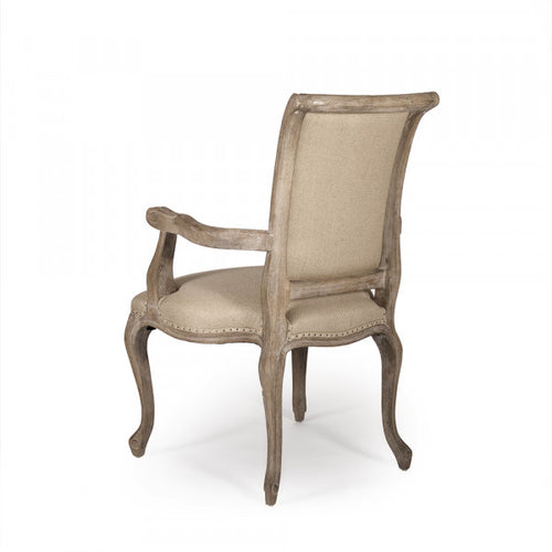 Zentique Dijon Arm Chair Hemp Linen