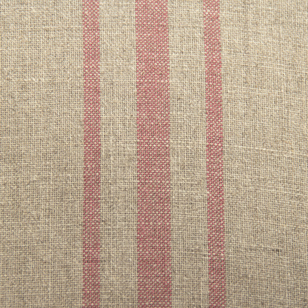 Zentique Rana Club Chair Khaki Linen With Red Stripe