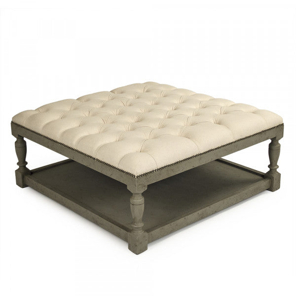 Zentique Square Tufted Ottoman