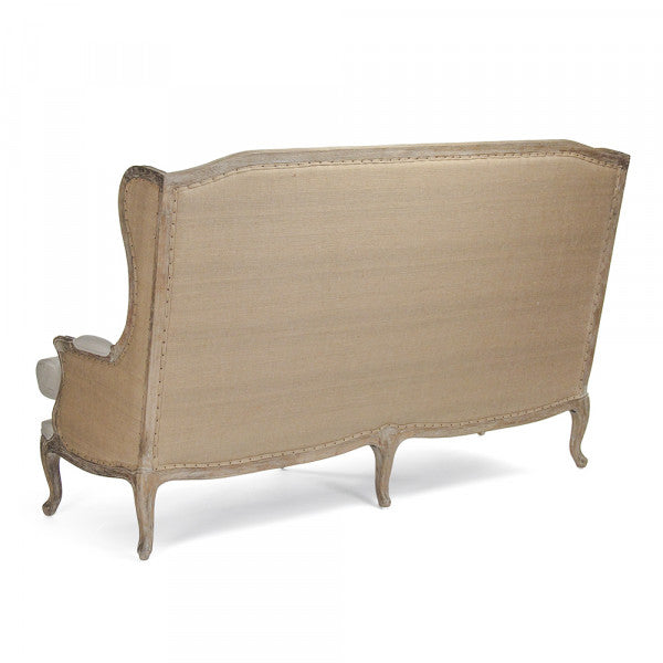 Zentique Leon Sofa Natural Linen, Jute