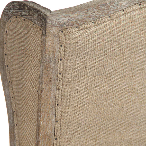 Zentique Leon Sofa Natural Linen, Jute