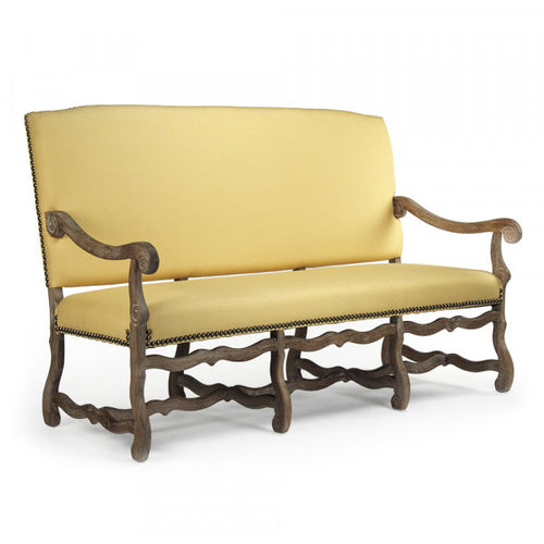 Zentique Julien Arm Chair Yellow Linen