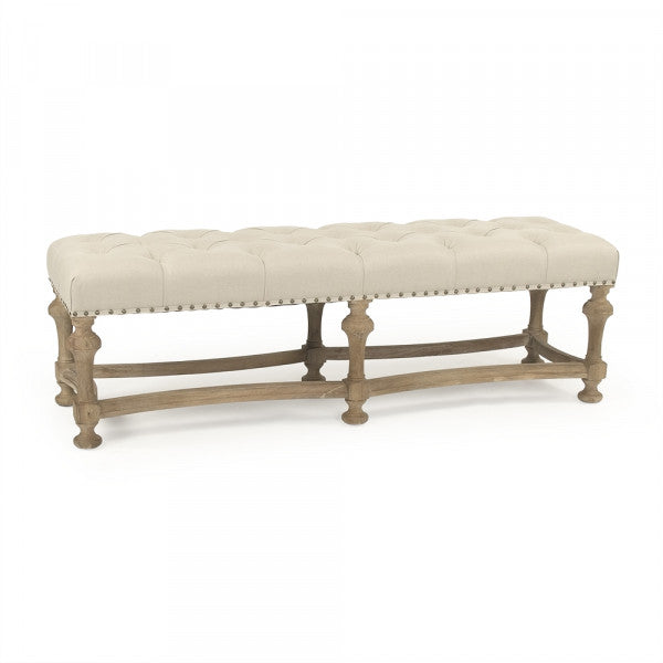 Zentique Clair Bench Natural Linen