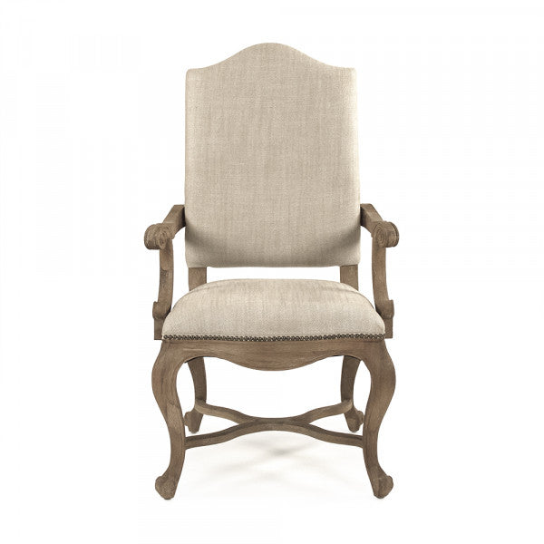 Zentique Grayson Arm Chair Cotton Linen