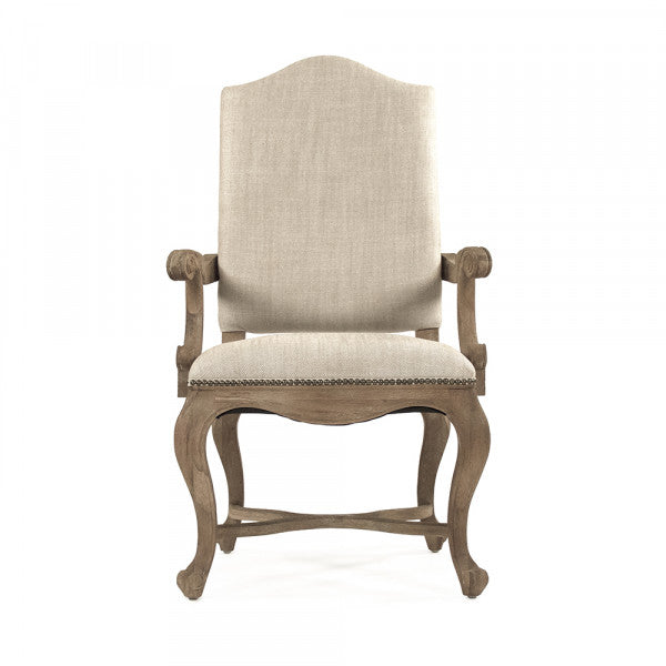 Zentique Grayson Arm Chair Cotton Linen