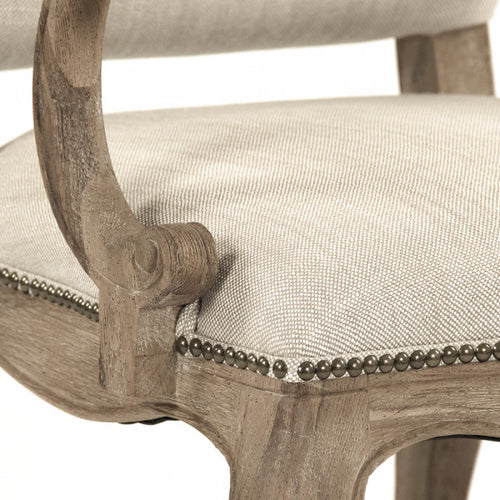 Zentique Grayson Arm Chair Cotton Linen