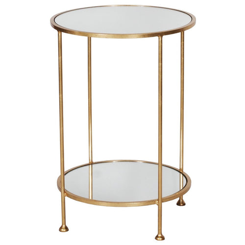 Worlds Away Chico Round Accent Table