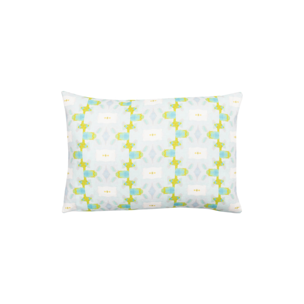 Chloe Blue Cotton Pillow by Laura Park