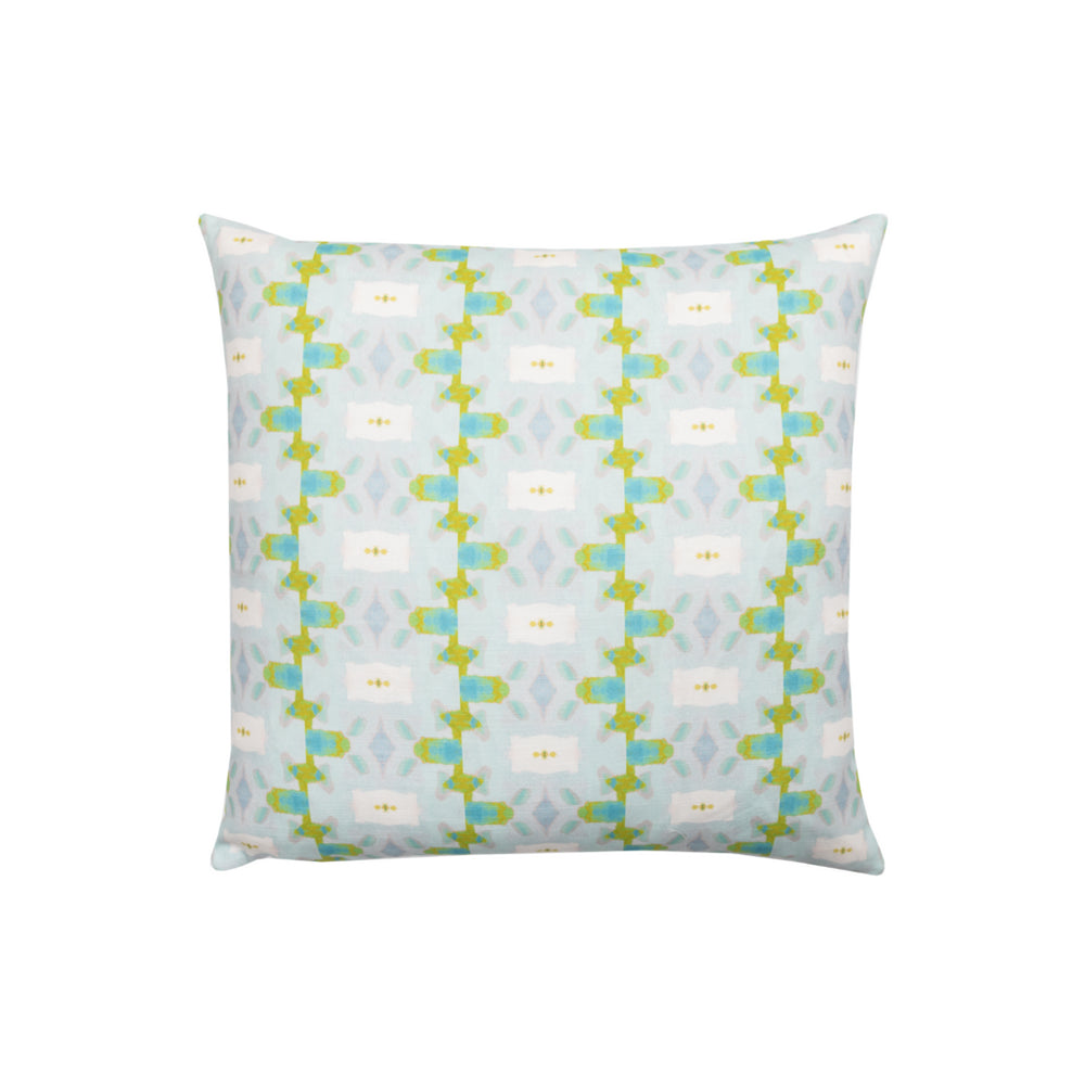 Chloe Blue Cotton Pillow by Laura Park