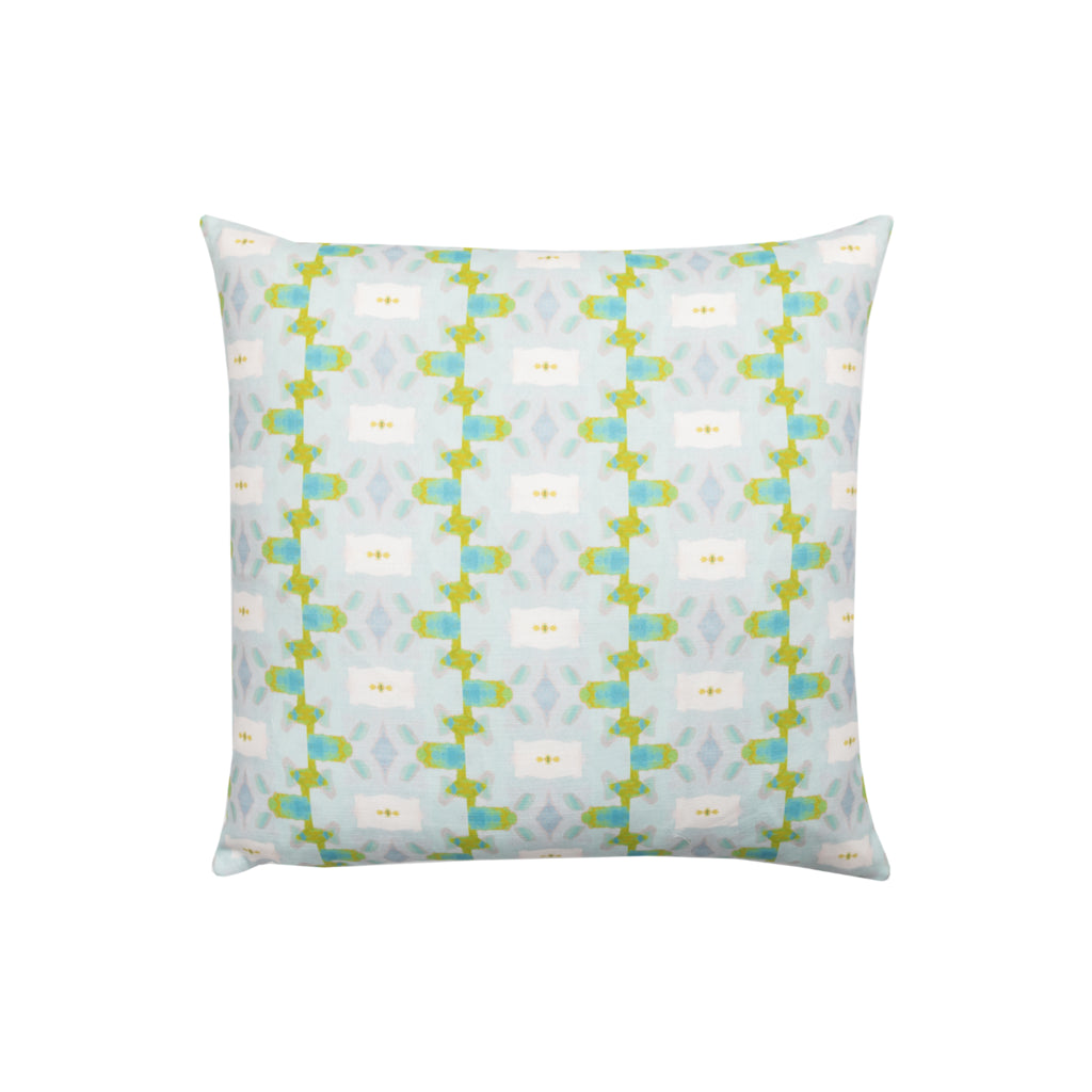 Chloe Blue Cotton Pillow by Laura Park