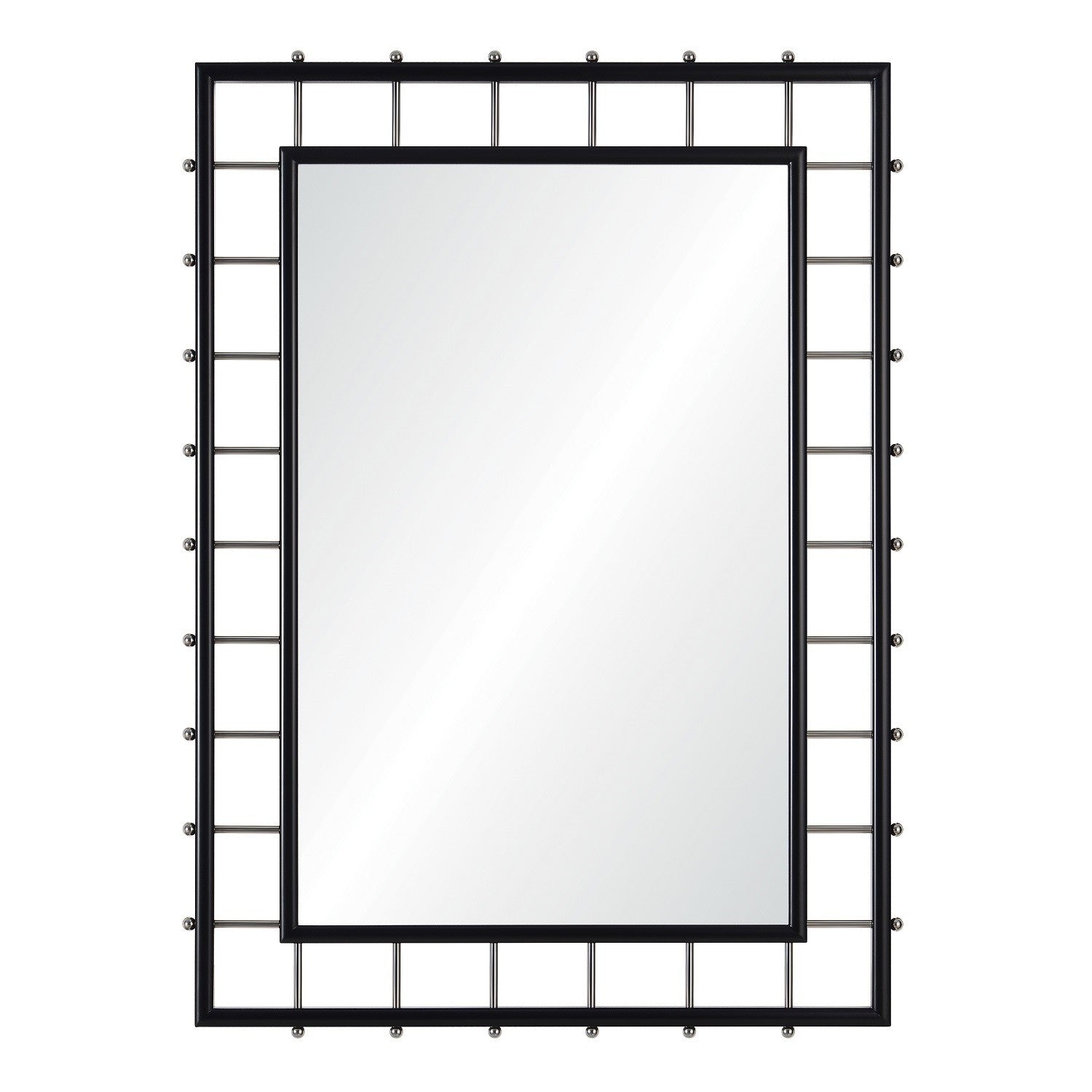 Celerie Kemble Modern Dark Mahogany Mirror