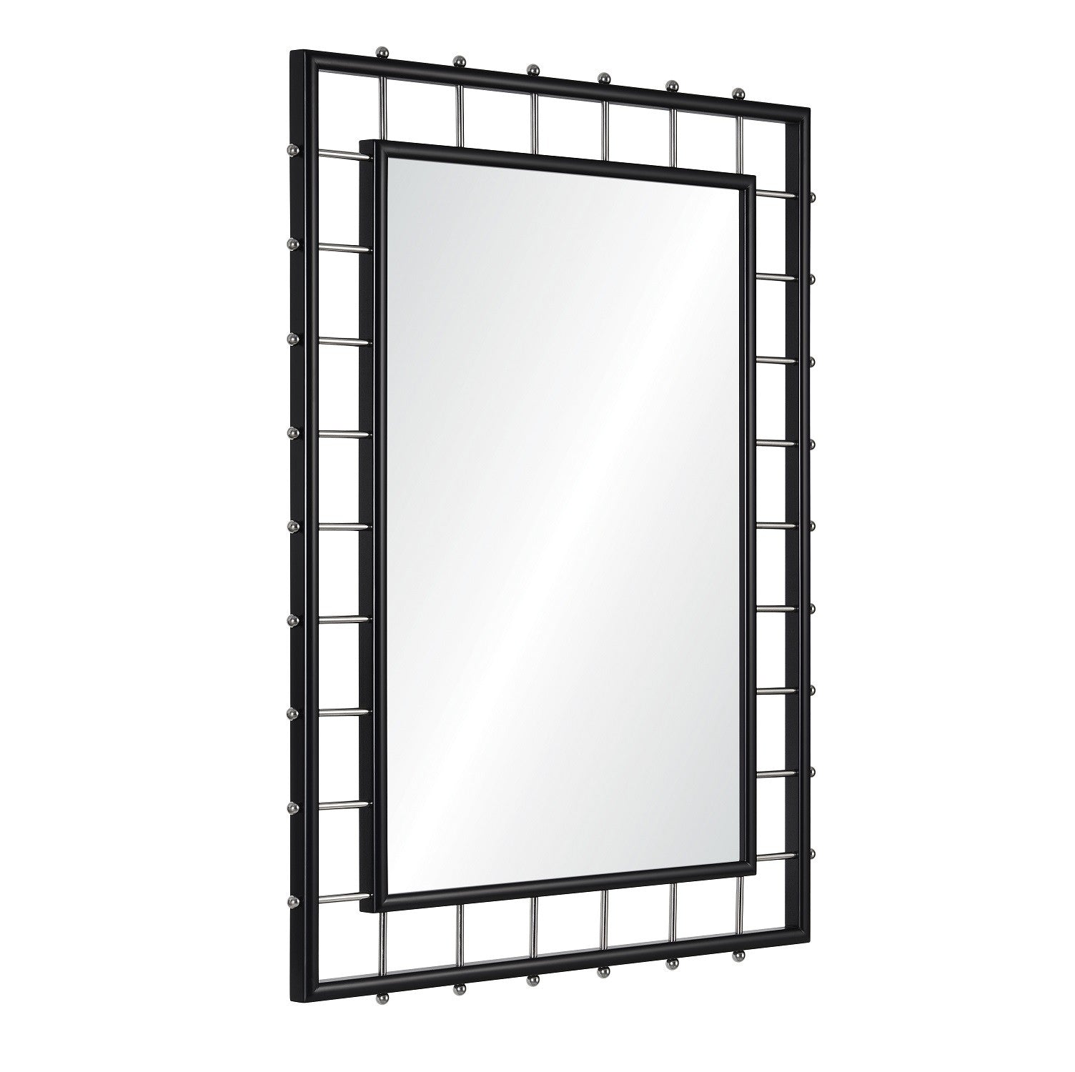 Celerie Kemble Modern Dark Mahogany Mirror