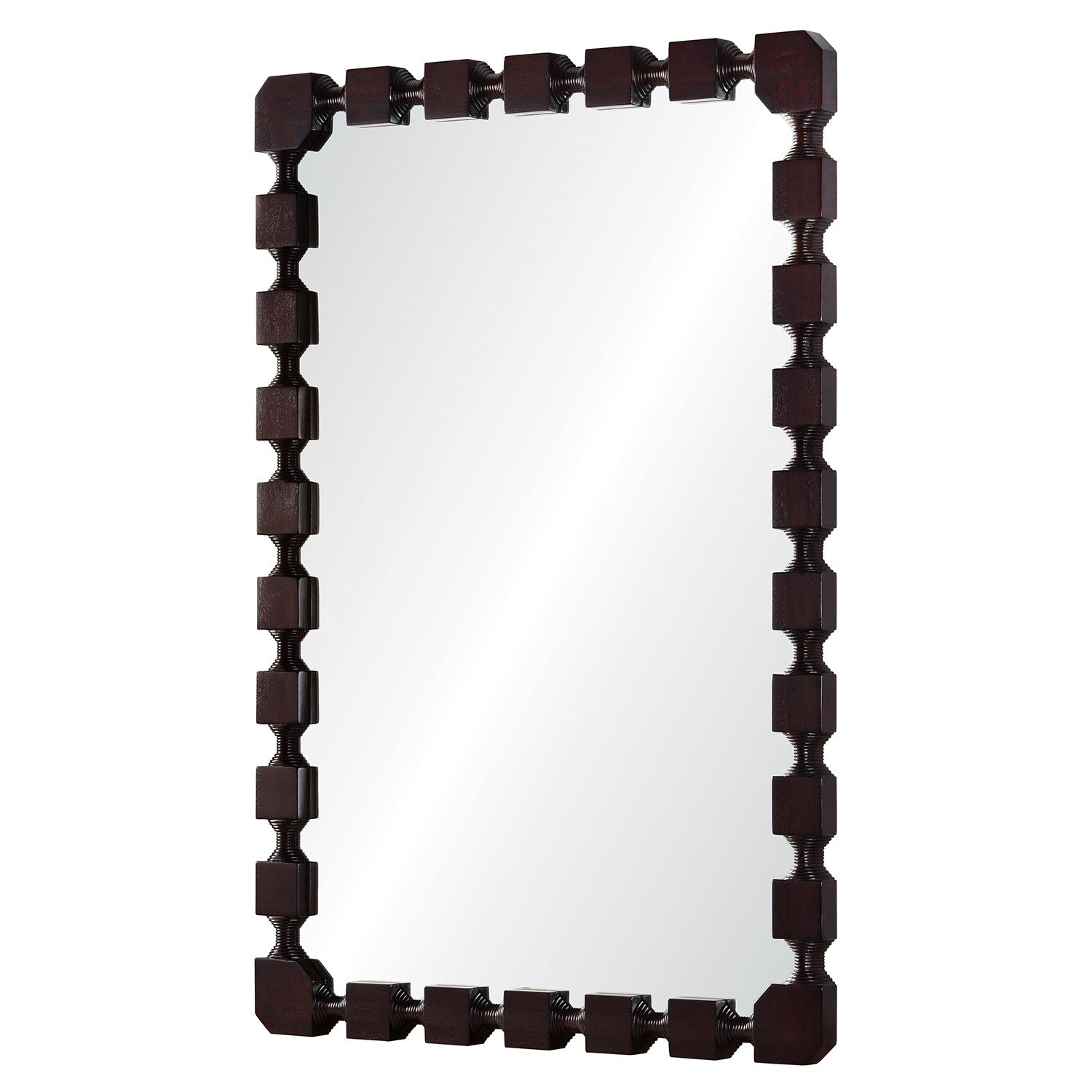 Celerie Kemble For Mirror Home Ebonized Oak or Dark Mahogeny Mirror