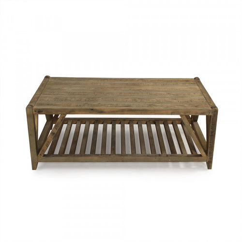 Zentique Mathis Coffee Table Distressed Brown