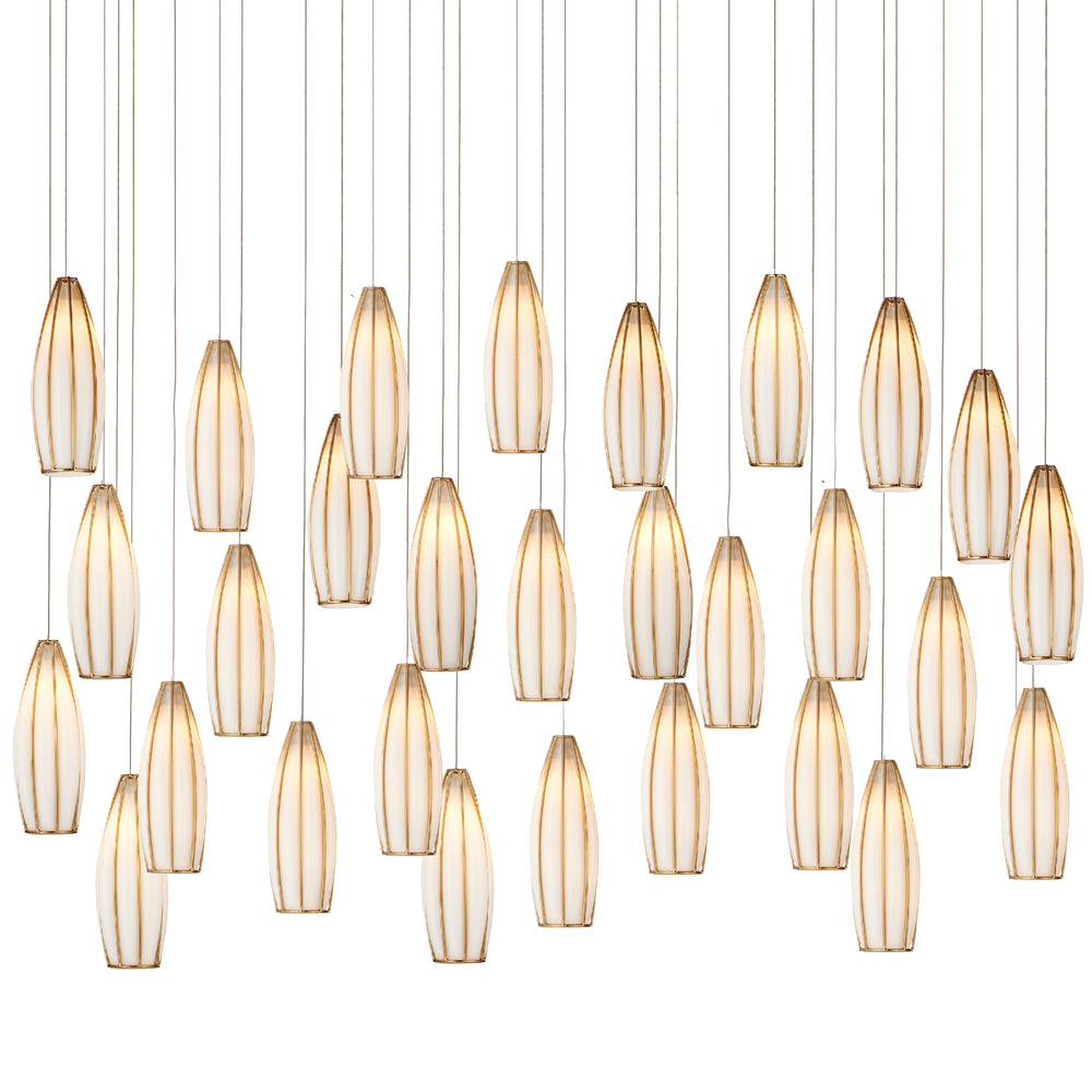 Currey & Company Parish 30 Light Rectangular Multi Drop