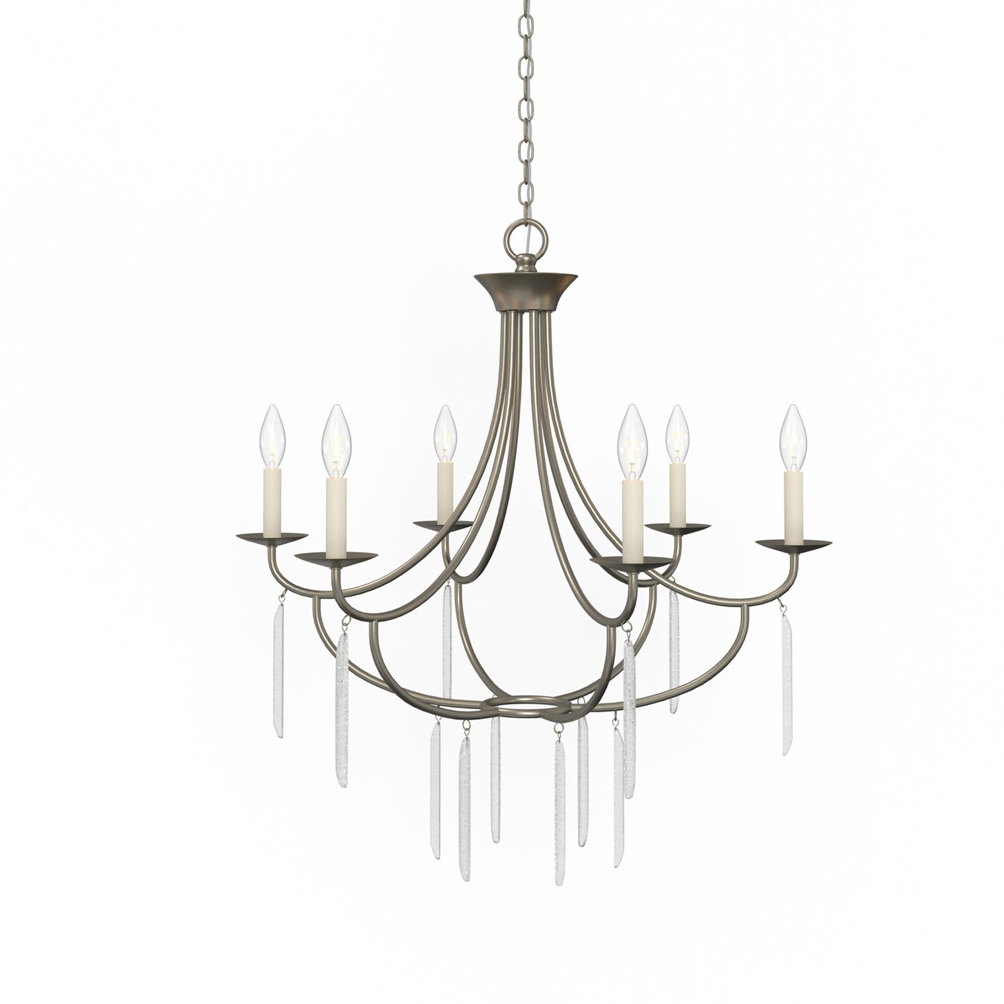 Lumanity Ella 6 Light Classic Candle Chandelier