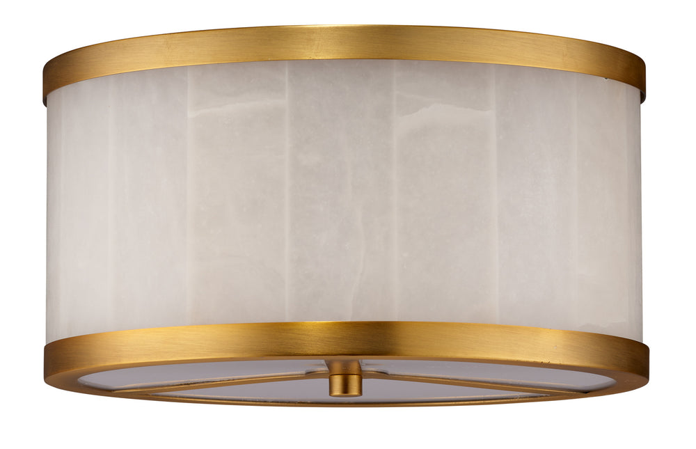 Jamie Young Upsala Alabaster Flush Mount Ceiling Light