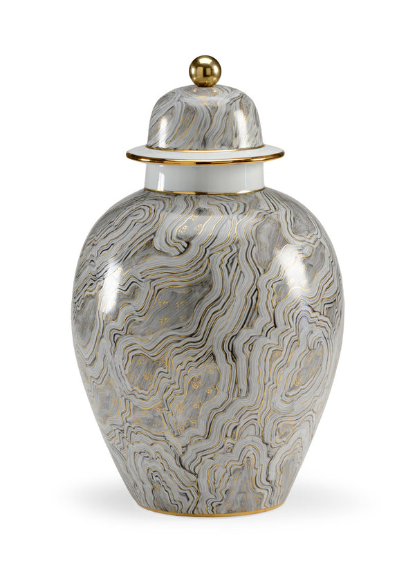 Chelsea House Marbleized Covered Urn