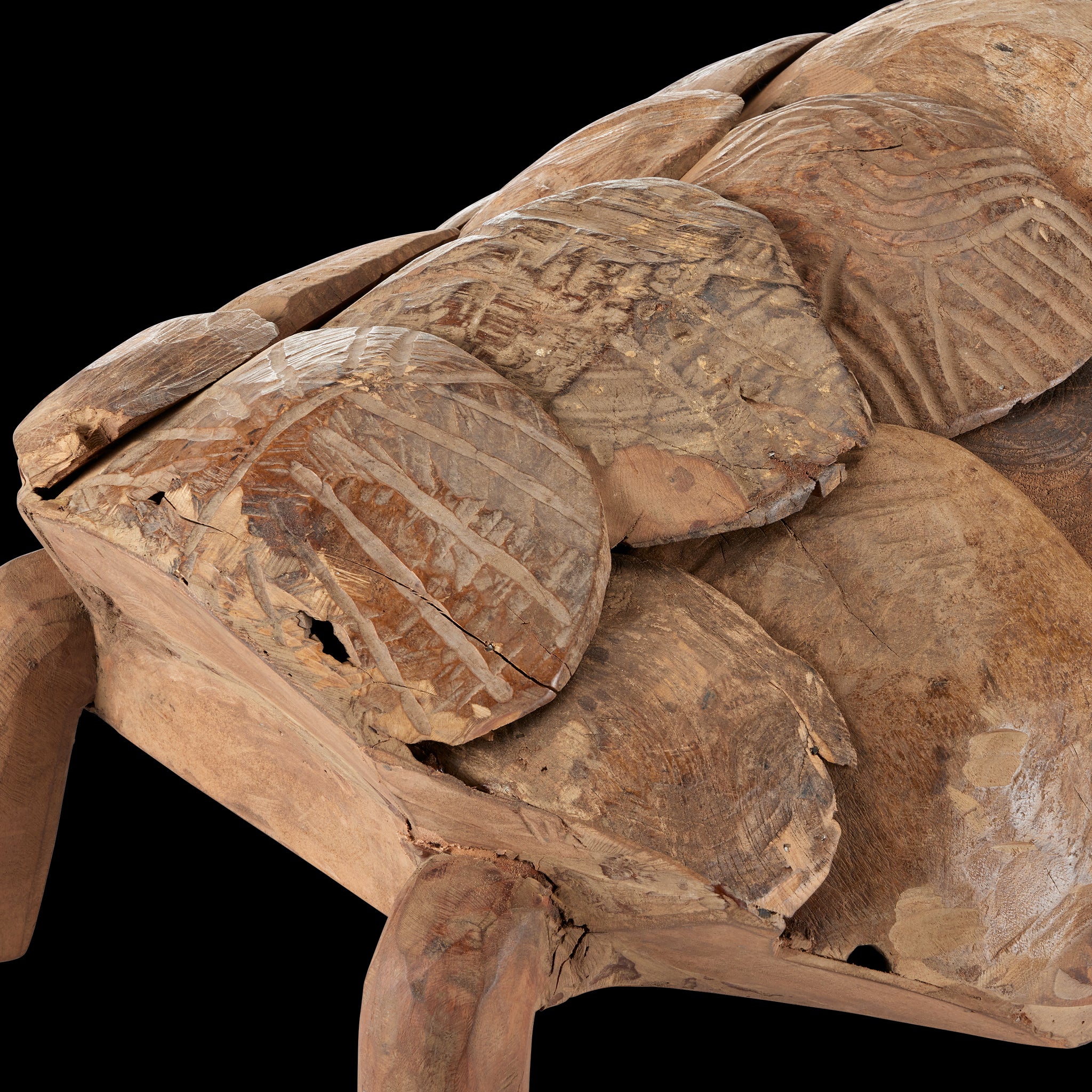 Currey & Company Turtle Set Of 3 Wooden Turtles