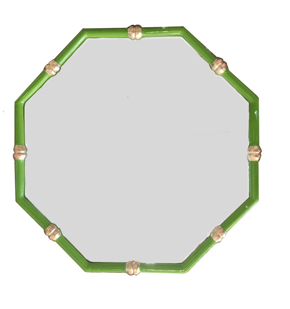 Dana Gibson Octagon Bamboo Mirror