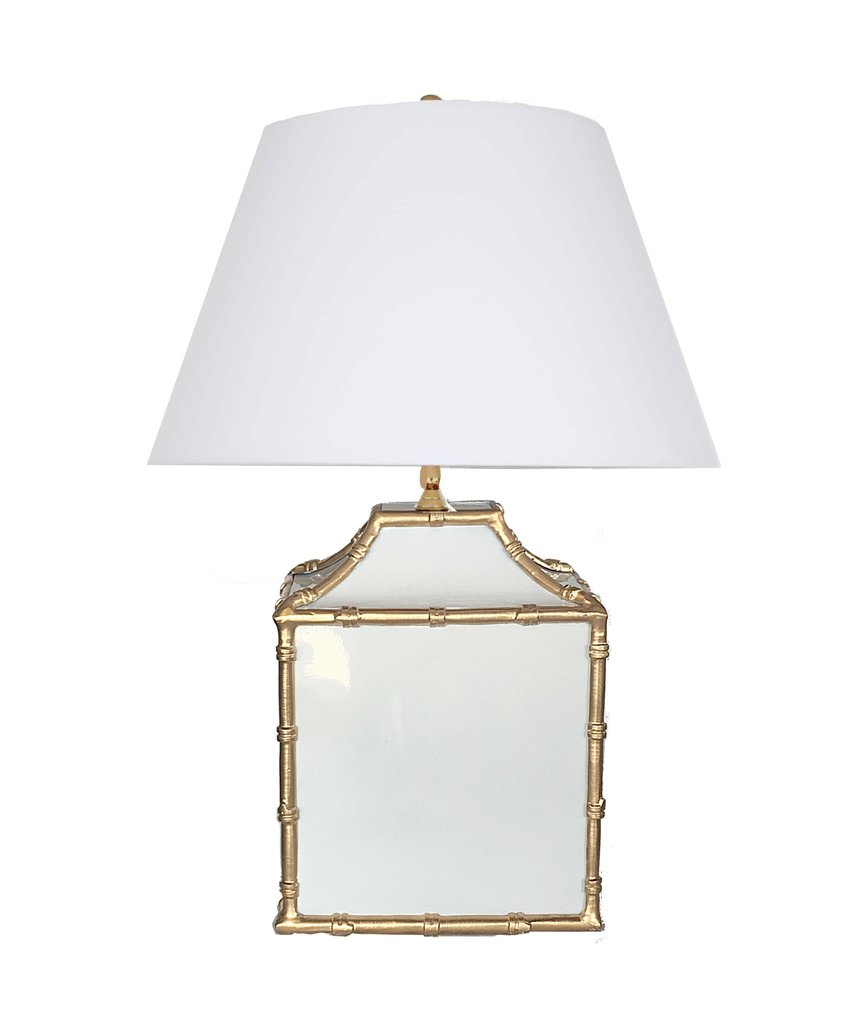 Dana Gibson Pagoda Lamp in White