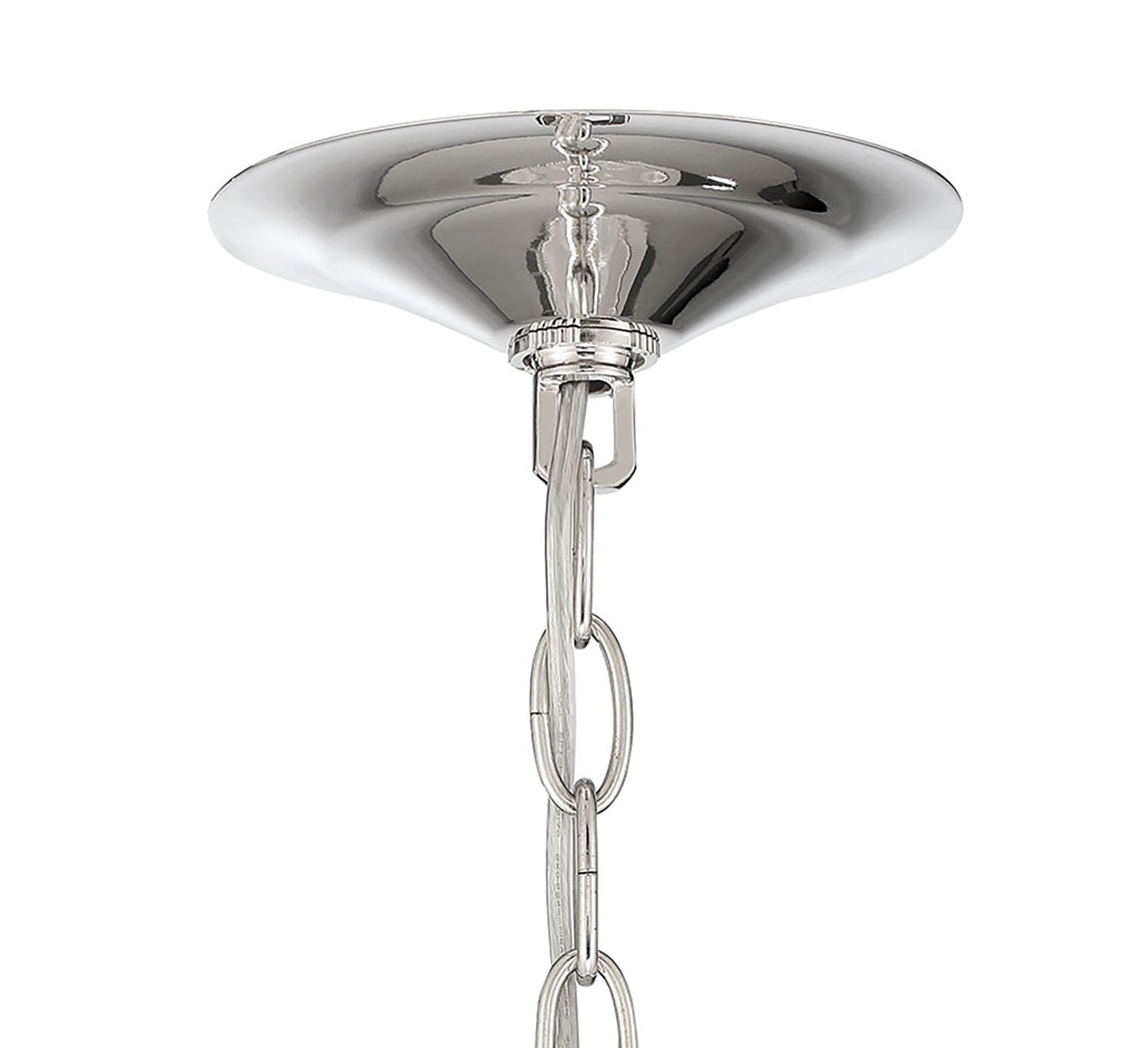 Lumanity Isla 3 Light Nickel And Glass Contemporary Chandelier