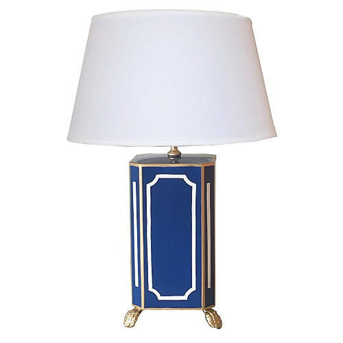 Dana Gibson Devon Lamp in Blue