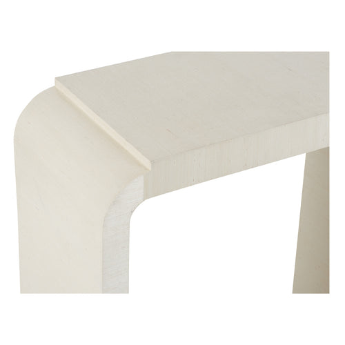 Wildwood Notched Waterfall Console in Grasscloth