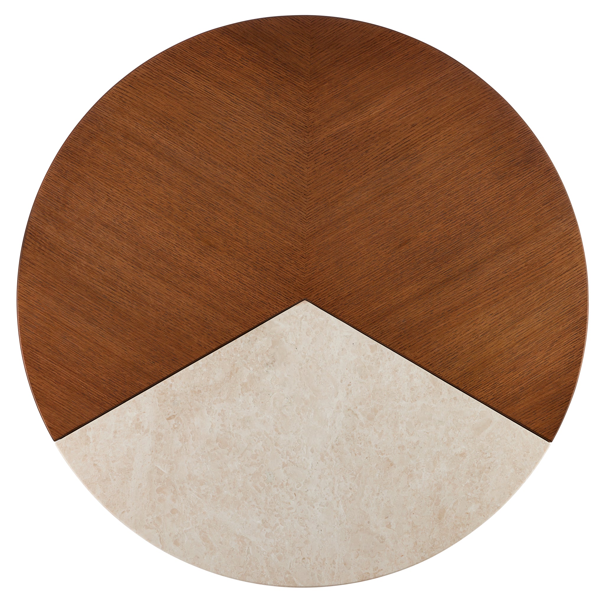 Currey & Company 15.5" Dakota Crema Marfil Marble Cocktail Table