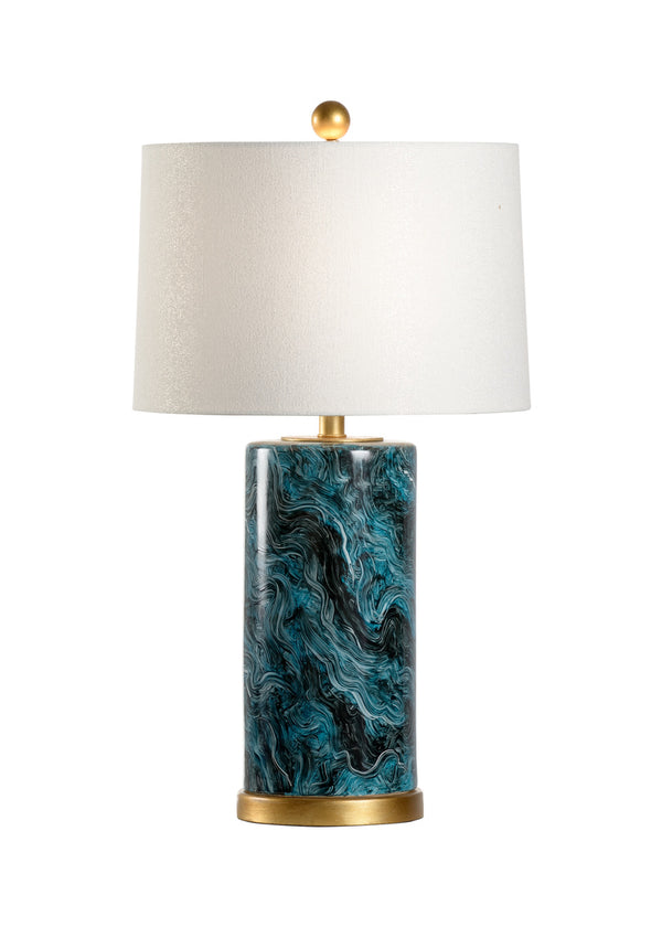 Chelsea House - Malachite Cylinder Lamp
