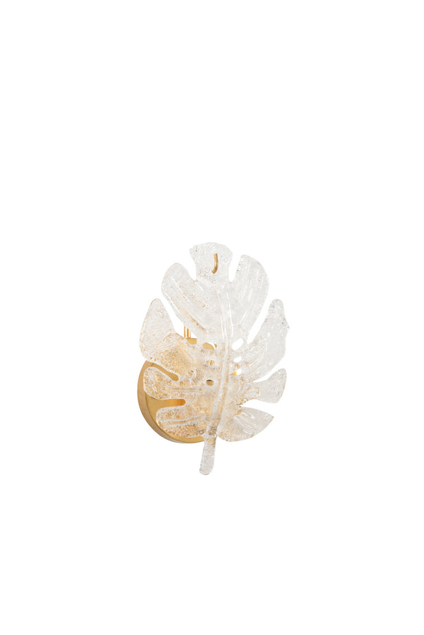 Chelsea House Glass Leaf Sconce