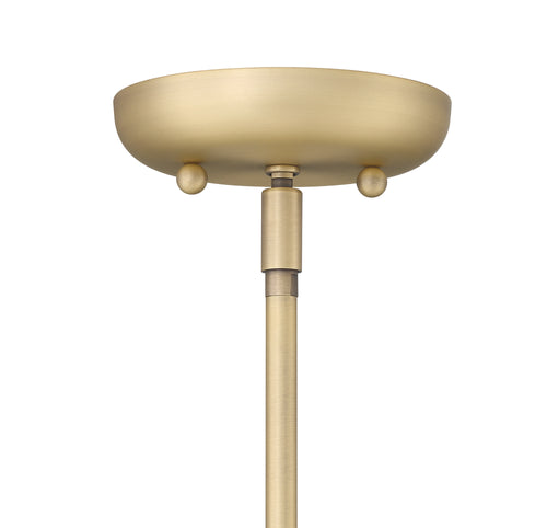 Lumanity Declan Modern Disc Satin Brass 18" Pendant Ceiling Light